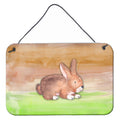 CarolineS Treasures Rabbit Watercolor Metal Print, 8 Inch  Inch  X 12 Inch  Inch , Multicolor