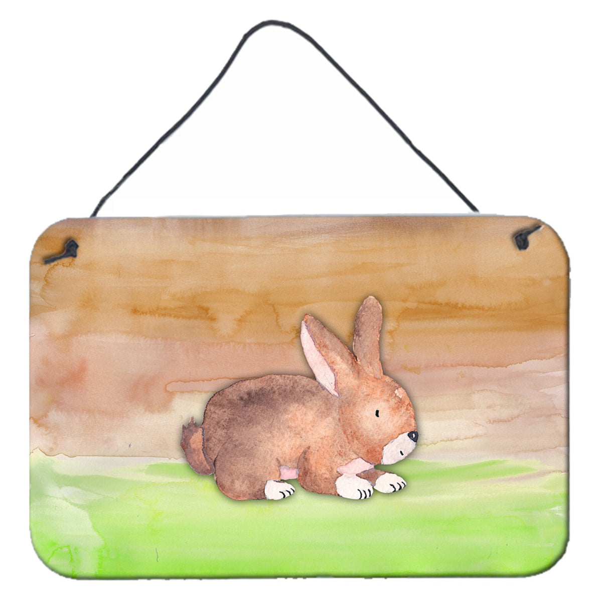 CarolineS Treasures Rabbit Watercolor Metal Print, 8 Inch  Inch  X 12 Inch  Inch , Multicolor