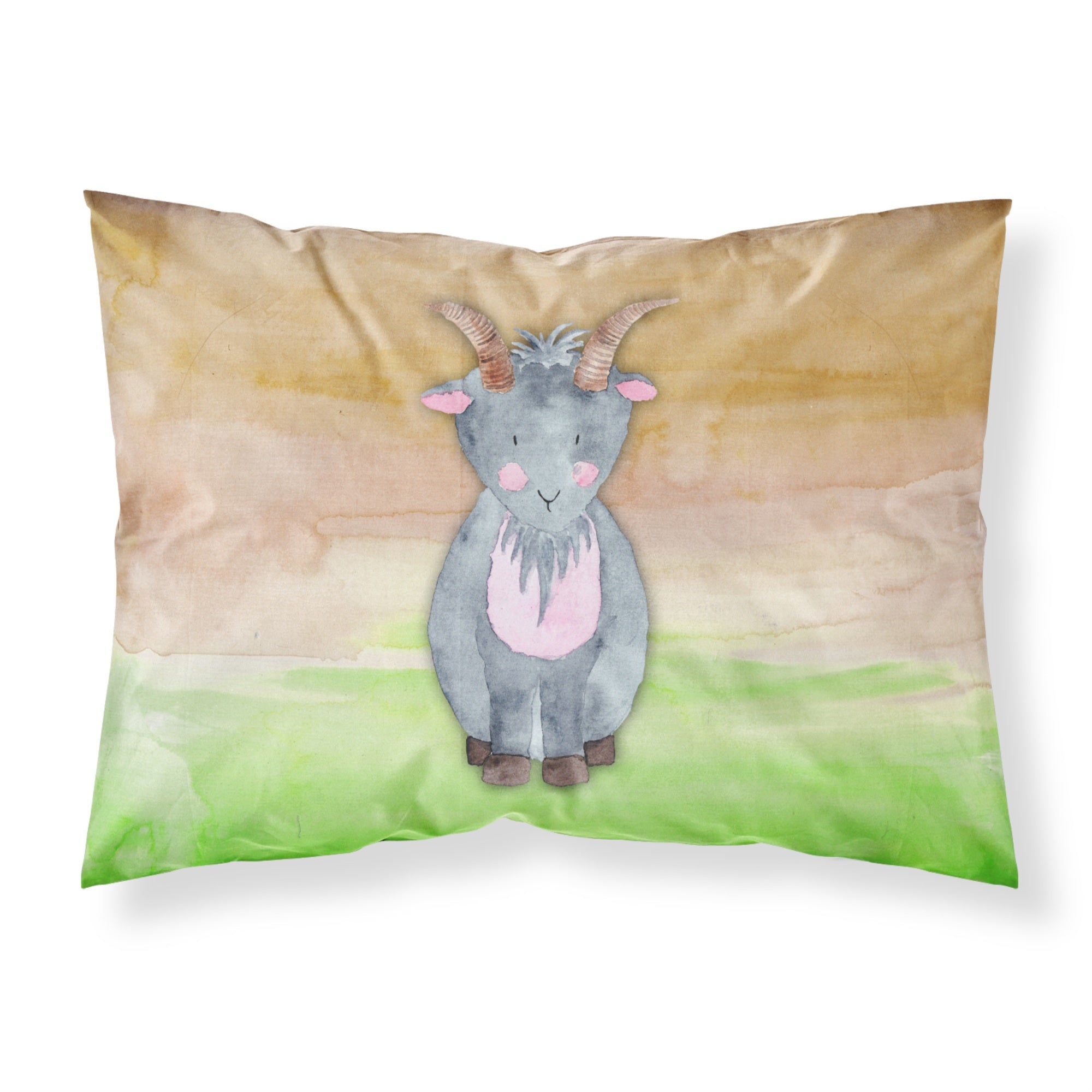 'Caroline'S Treasures Goat Watercolor Pillowcase, Standard, Multicolor'