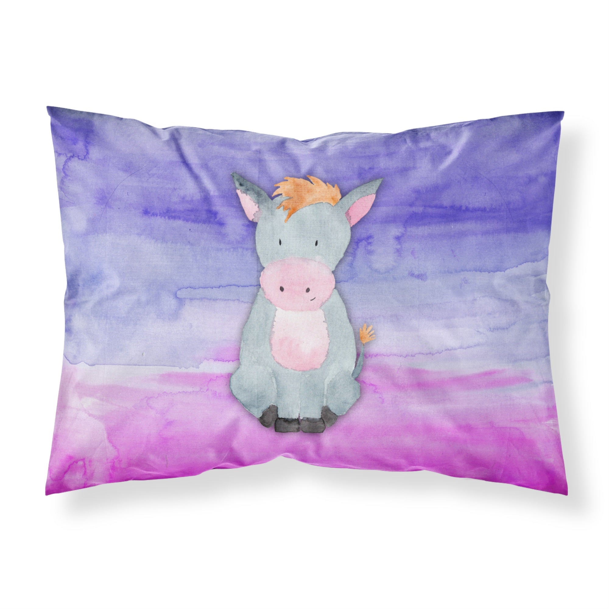 Caroline'S Treasures Donkey Watercolor Pillowcase Standard Multicolor