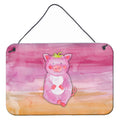 CarolineS Treasures Pig Watercolor Metal Print, 8 Inch  Inch  X 12 Inch  Inch , Multicolor