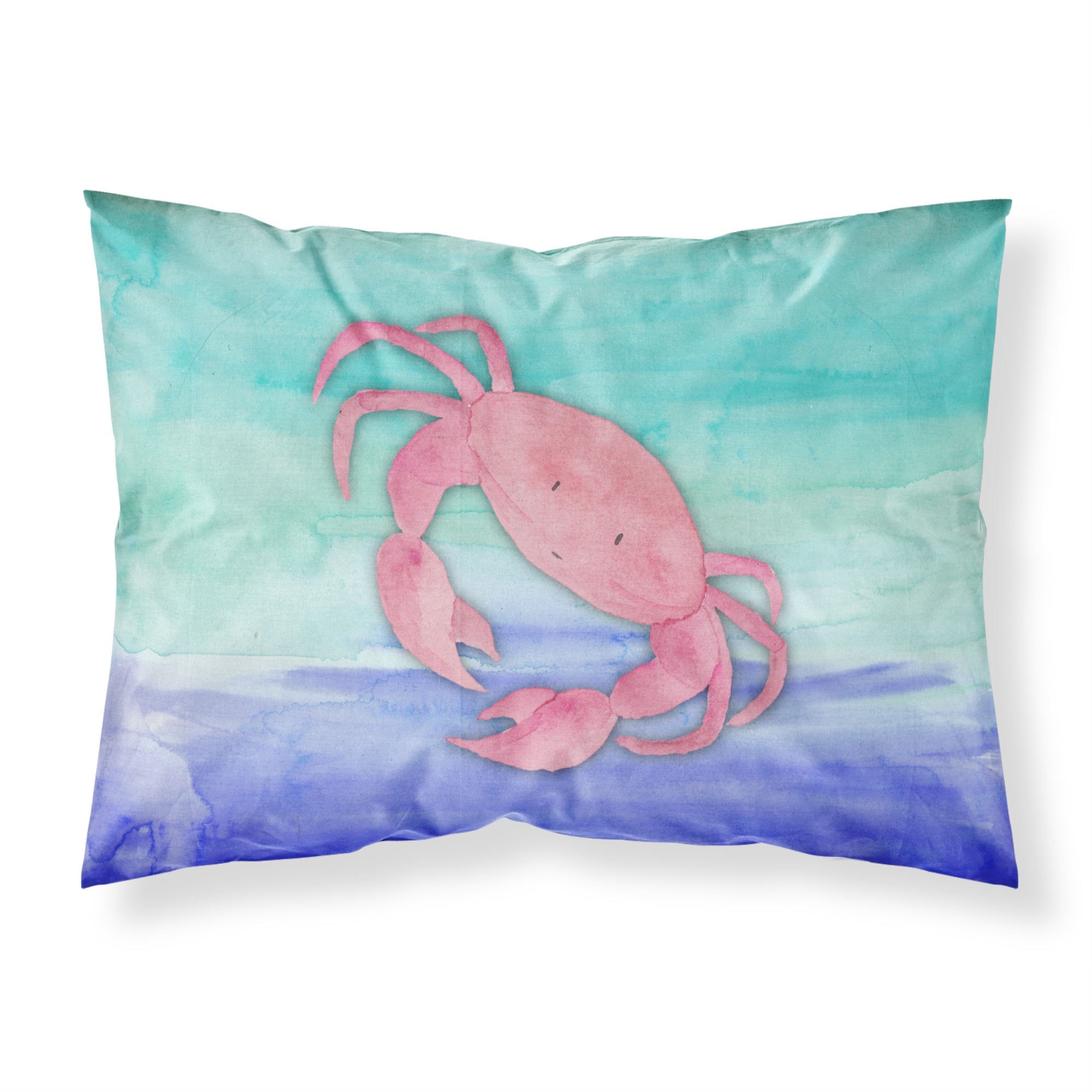 Caroline'S Treasures Crab Watercolor Pillowcase Standard Multicolor