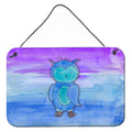 CarolineS Treasures Blue Owl Watercolor Metal Print, 8 Inch  Inch  X 12 Inch  Inch , Multicolor