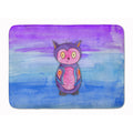 Carolines Treasures Pink and Purple Owl Watercolor Floor Mat, 19 x 27, Multicolor