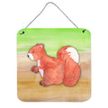 CarolineS Treasures Squirrel Watercolor Metal Print, 6 Inch  Inch  X 6 Inch  Inch , Multicolor