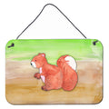CarolineS Treasures Squirrel Watercolor Metal Print, 8 Inch  Inch  X 12 Inch  Inch , Multicolor