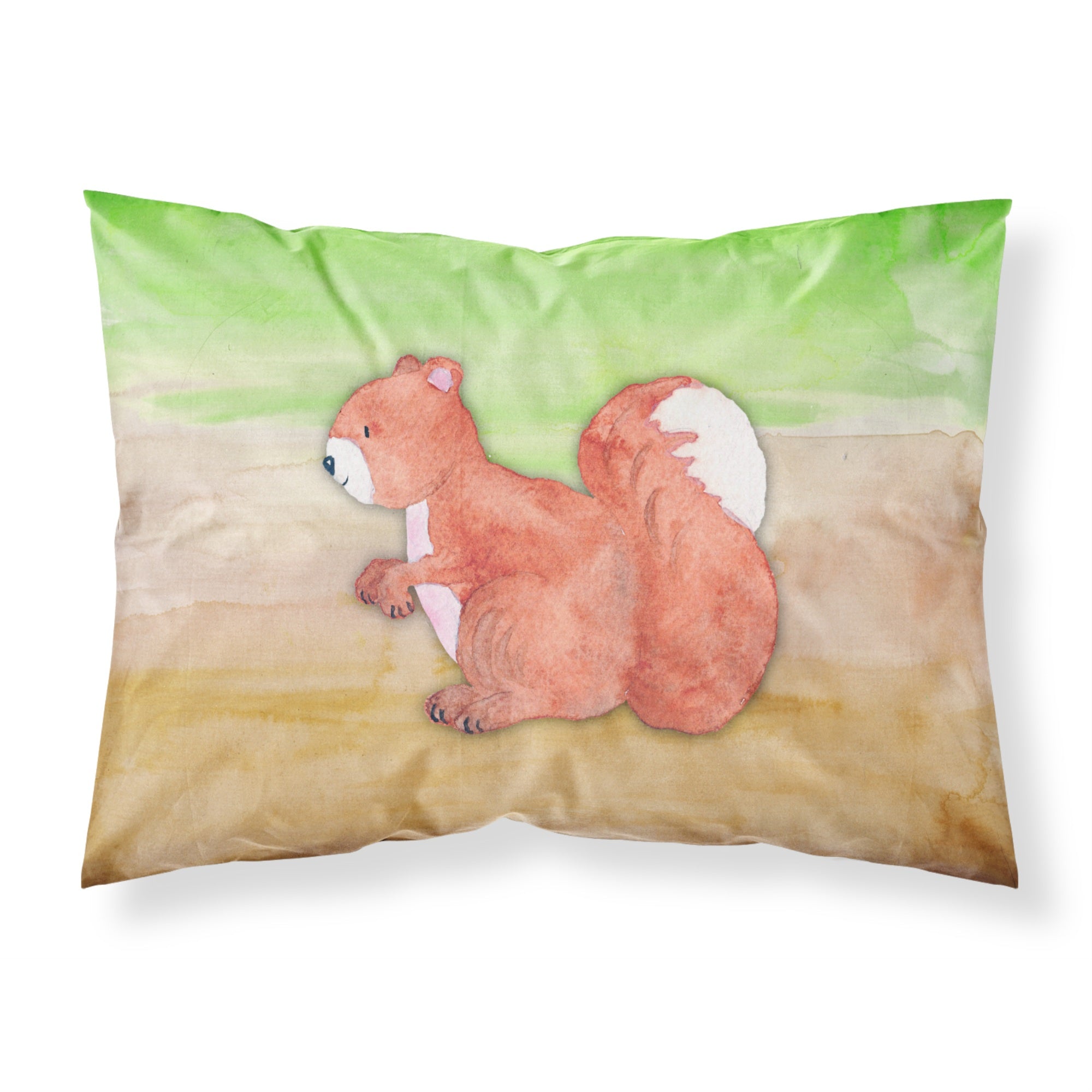 Caroline'S Treasures Squirrel Watercolor Pillowcase Standard Multicolor