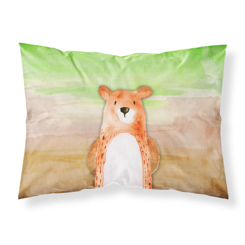 'Caroline'S Treasures Bear Watercolor Pillowcase, Standard, Multicolor'