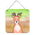 CarolineS Treasures Deer Watercolor Metal Print, 6 Inch  Inch  X 6 Inch  Inch , Multicolor