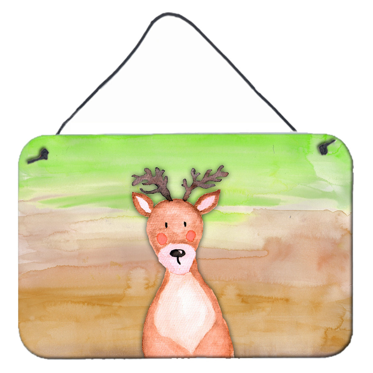 CarolineS Treasures Deer Watercolor Metal Print, 8 Inch  Inch  X 12 Inch  Inch , Multicolor