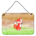 CarolineS Treasures Fox Watercolor Metal Print, 8 Inch  Inch  X 12 Inch  Inch , Multicolor