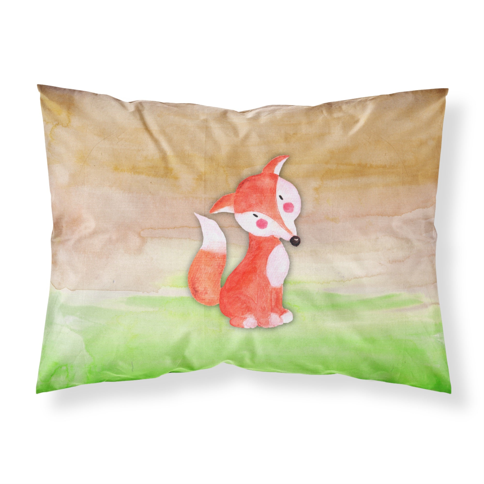 Caroline'S Treasures Fox Watercolor Pillowcase Standard Multicolor