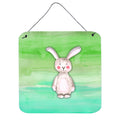 CarolineS Treasures Bunny Rabbit Watercolor Metal Print, 6 Inch  Inch  X 6 Inch  Inch , Multicolor
