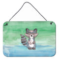 CarolineS Treasures Raccoon Watercolor Metal Print, 8 Inch  Inch  X 12 Inch  Inch , Multicolor