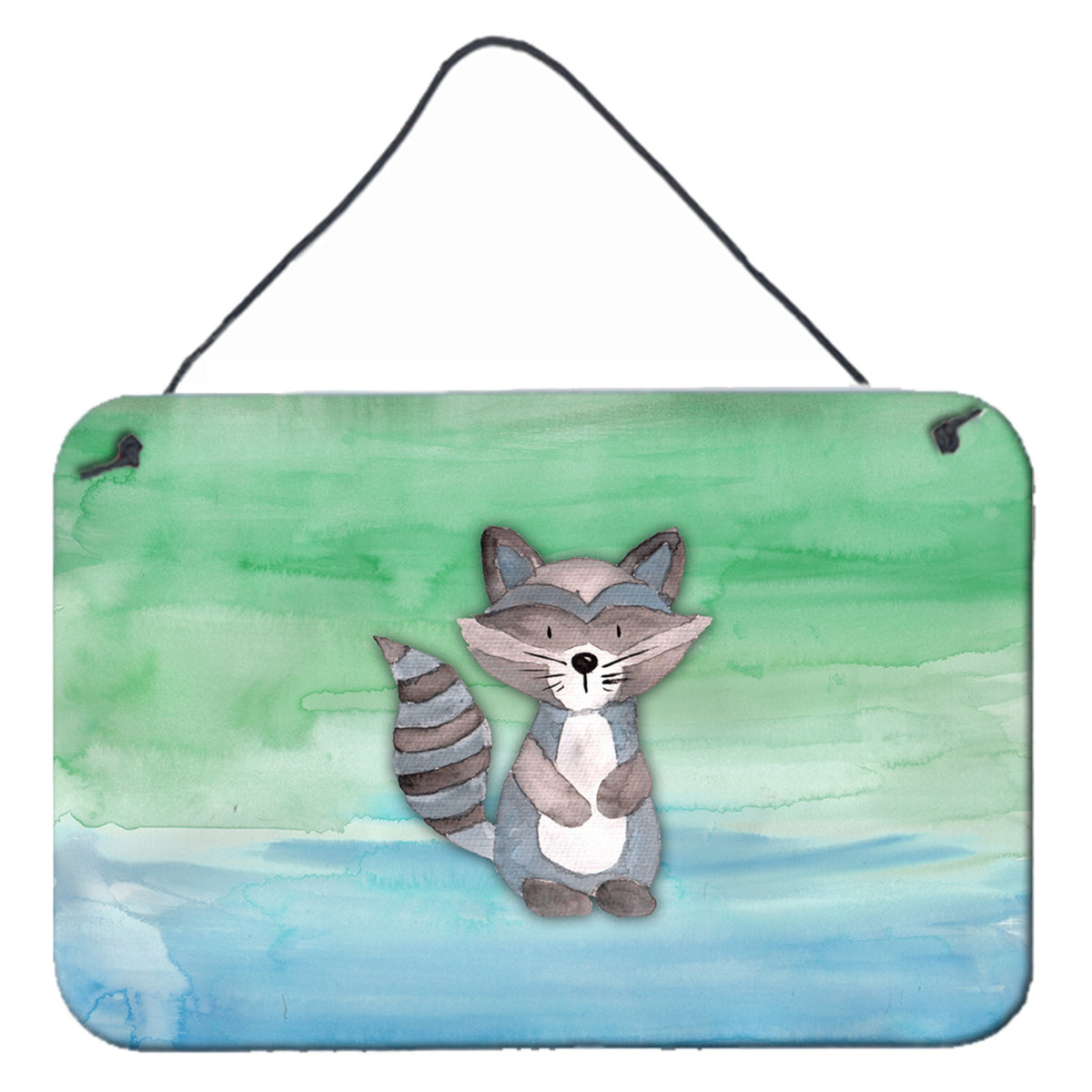 CarolineS Treasures Raccoon Watercolor Metal Print, 8 Inch  Inch  X 12 Inch  Inch , Multicolor