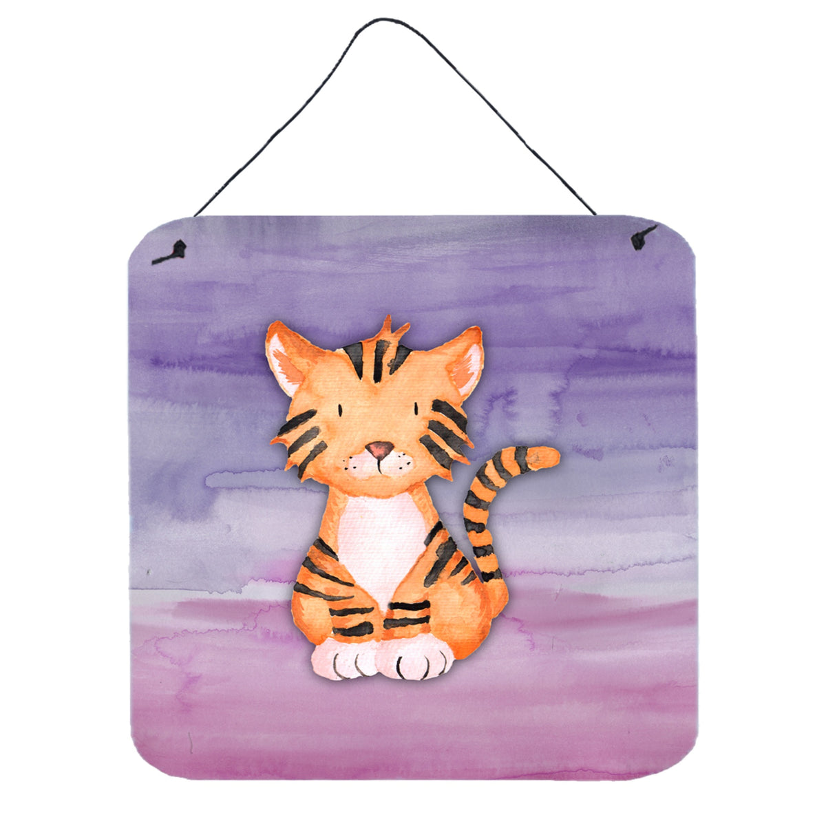 CarolineS Treasures Tiger Cub Watercolor Metal Print, 6 Inch  Inch  X 6 Inch  Inch , Multicolor