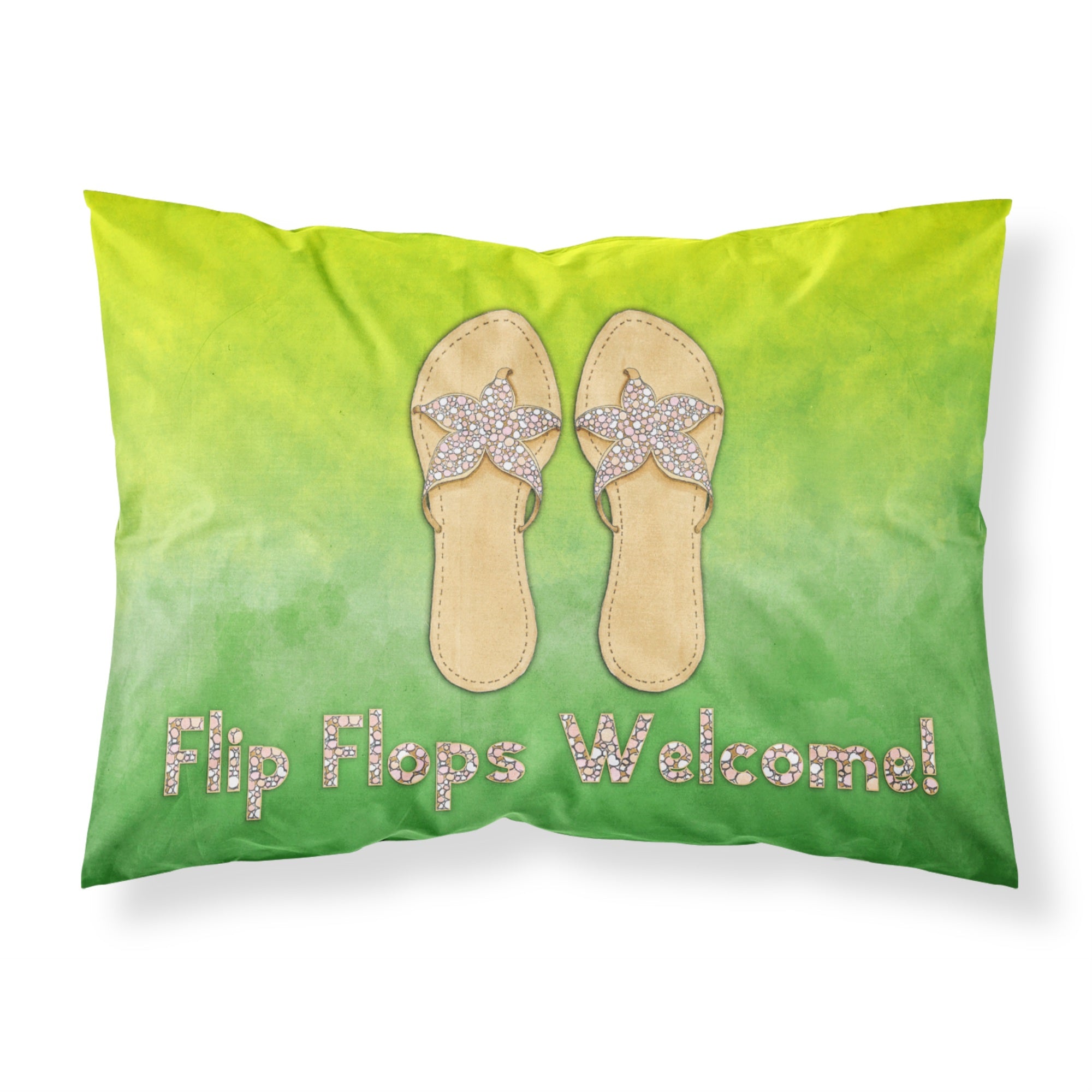 Flip Flops Welcome Fabric Standard Pillowcase