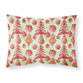 'Caroline'S Treasures Red Christmas Tree And Ornaments Pillowcase, Standard, Multicolor'