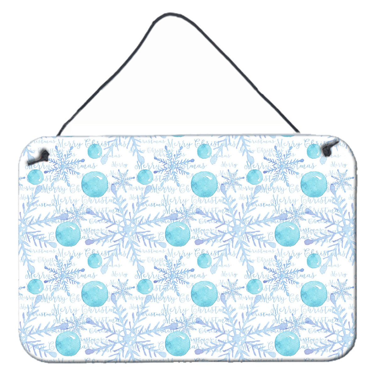 CarolineS Treasures Winter Snowflakes On White Metal Print, 8 Inch  Inch  H X 12 Inch  Inch  W, Multicolor