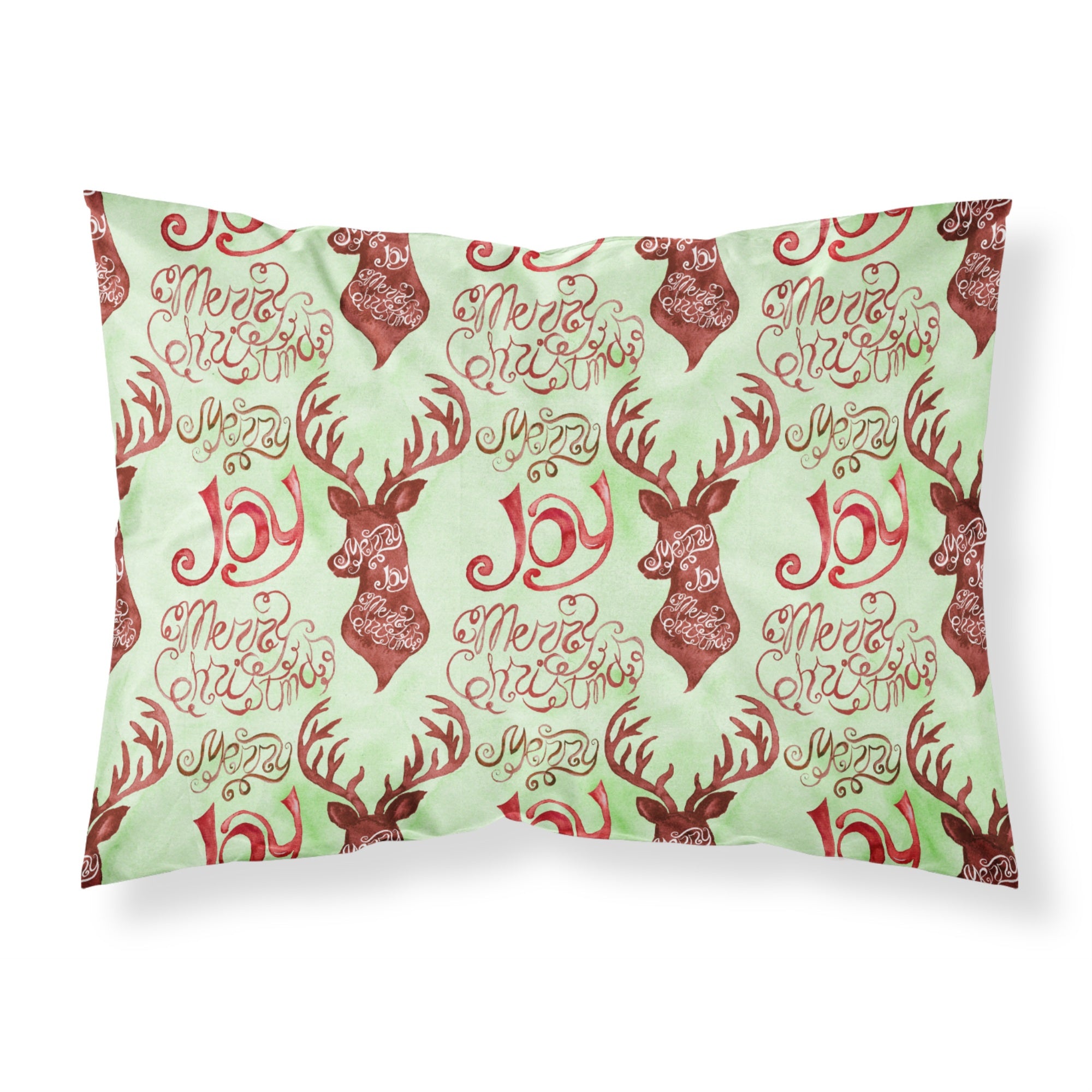 'Caroline'S Treasures Merry Christmas Joy Reindeer Pillowcase, Standard, Multicolor'