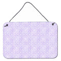 CarolineS Treasures Geometric Circles On Purple Watercolor Metal Print, 8 Inch  Inch  H X 12 Inch  Inch  W, Multicolor