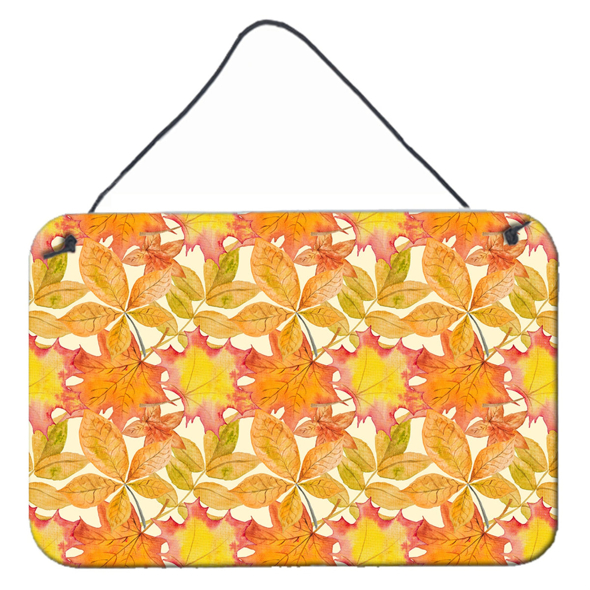CarolineS Treasures Fall Leaves Watercolor Metal Print, 8 Inch  Inch  H X 12 Inch  Inch  W, Multicolor