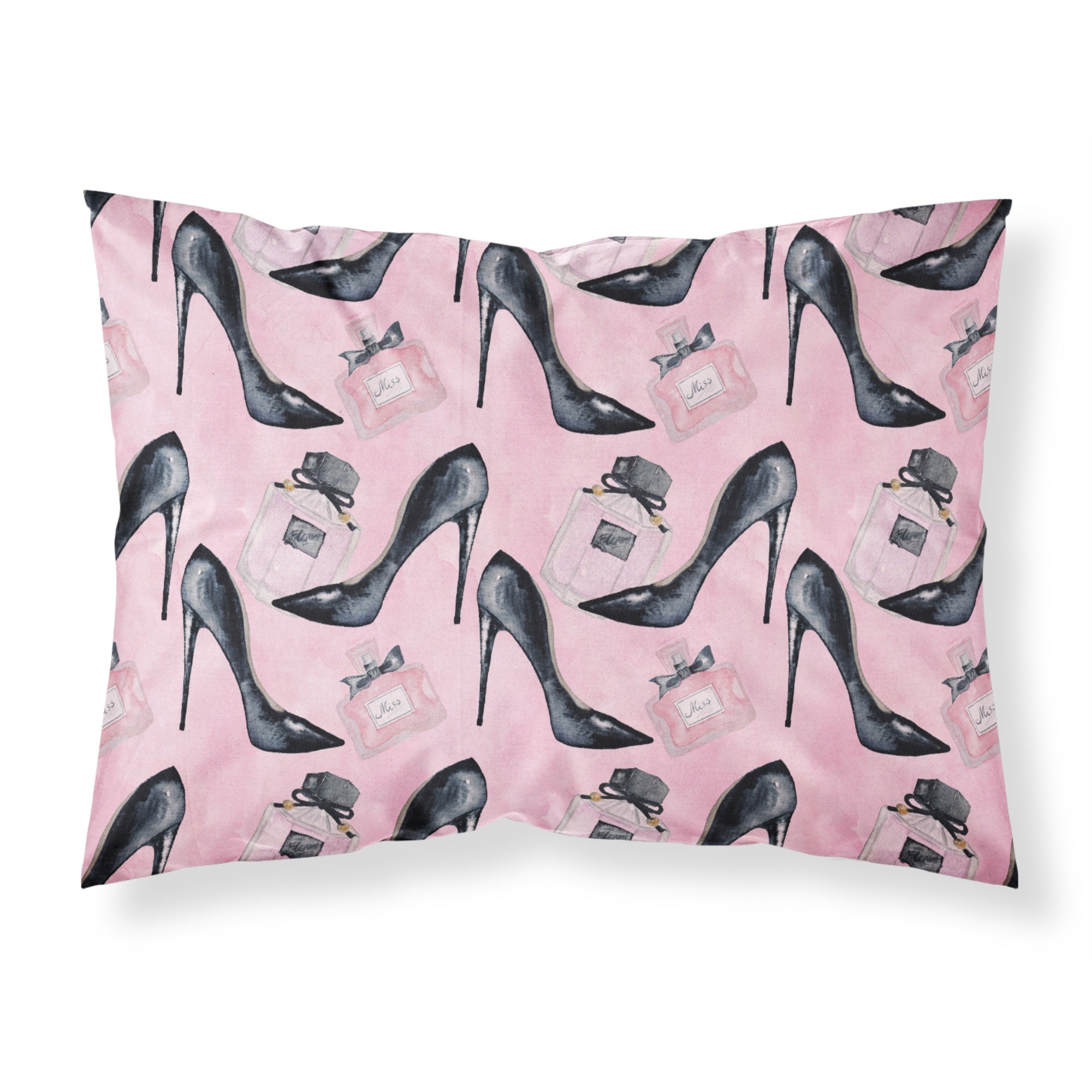 'Caroline'S Treasures Fashion Diva Shoes And Perfume Pillowcase, Standard, Multicolor'