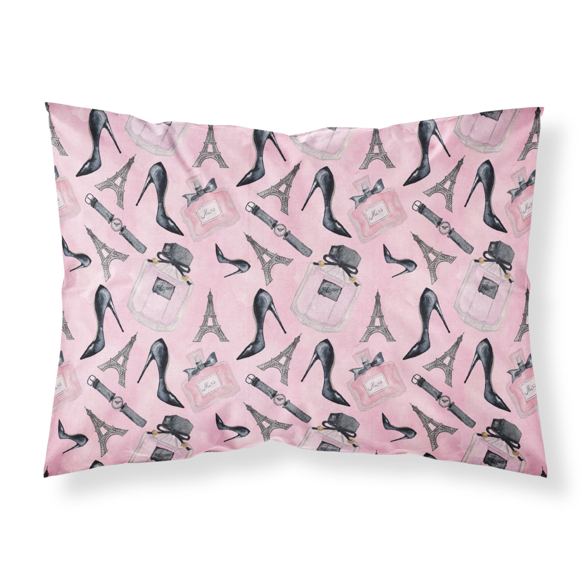 'Caroline'S Treasures ''Watercolor Fashion Diva Shoes And Accessories'' Printed, Polyester Envelope Closure Pillowcase, Sta