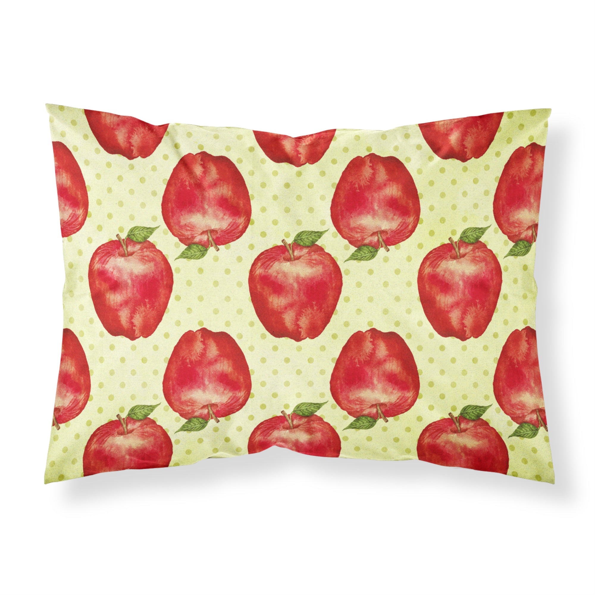 'Caroline'S Treasures Watercolor Apples And Polkadots Pillowcase, Standard, Multicolor'