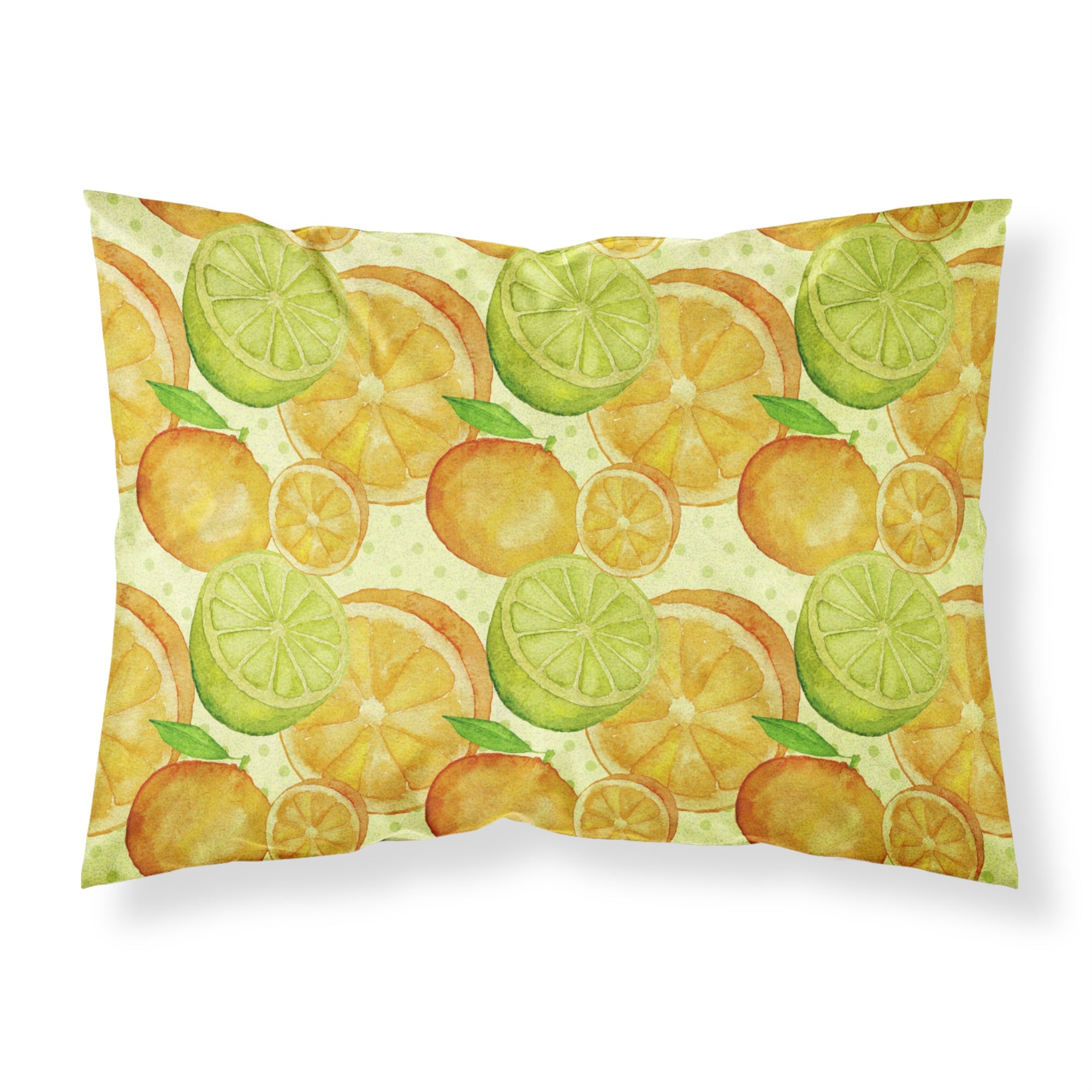 'Caroline'S Treasures Watercolor Limes And Oranges Citrus Pillowcase, Standard, Multicolor'