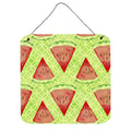 CarolineS Treasures Watercolor Watermelon Metal Print, 6 Inch  Inch  H X 6 Inch  Inch  W, Multicolor