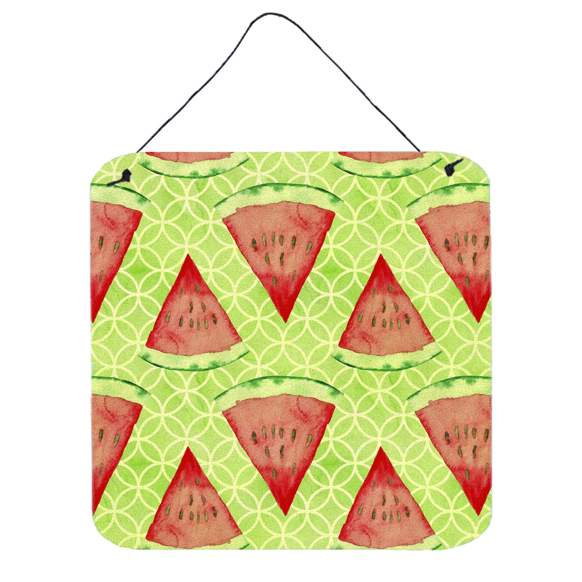 CarolineS Treasures Watercolor Watermelon Metal Print, 6 Inch  Inch  H X 6 Inch  Inch  W, Multicolor