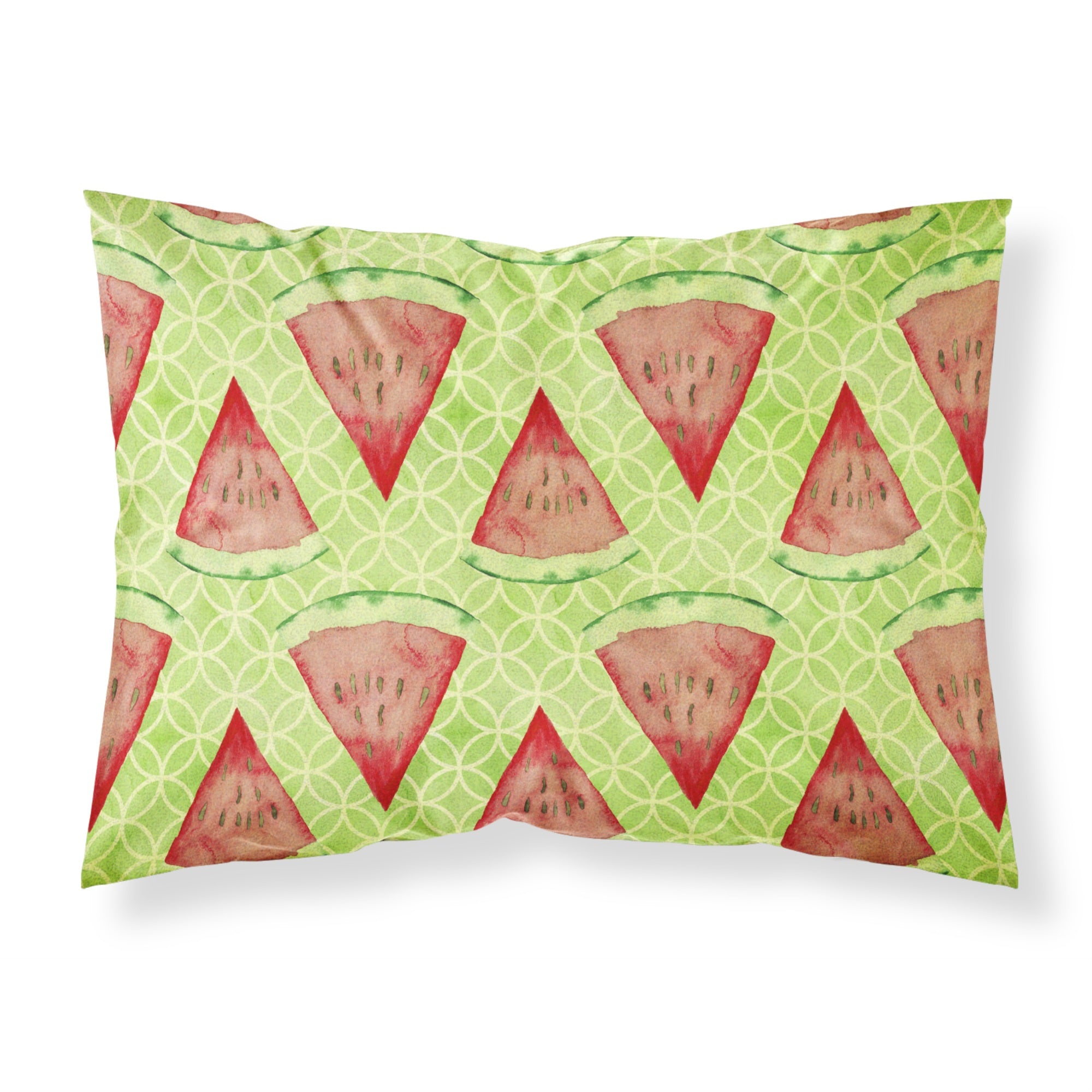 'Caroline'S Treasures Watercolor Watermelon Printed, Polyester, 250 Thread Count, Envelope Closure Pillowcase, Multicolor'