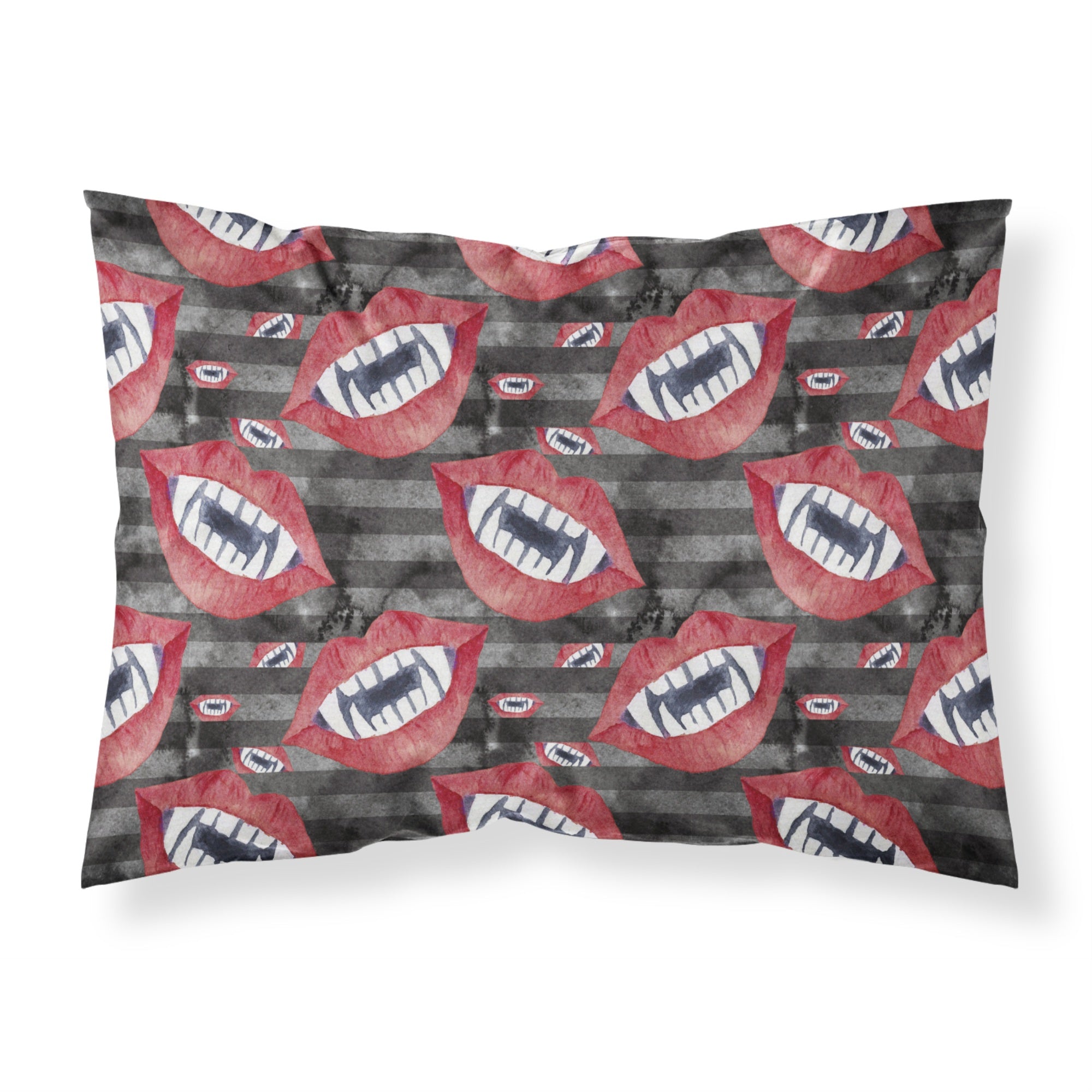 'Caroline'S Treasures Watecolor Halloween Vampire Teeth Pillowcase, Standard, Multicolor'