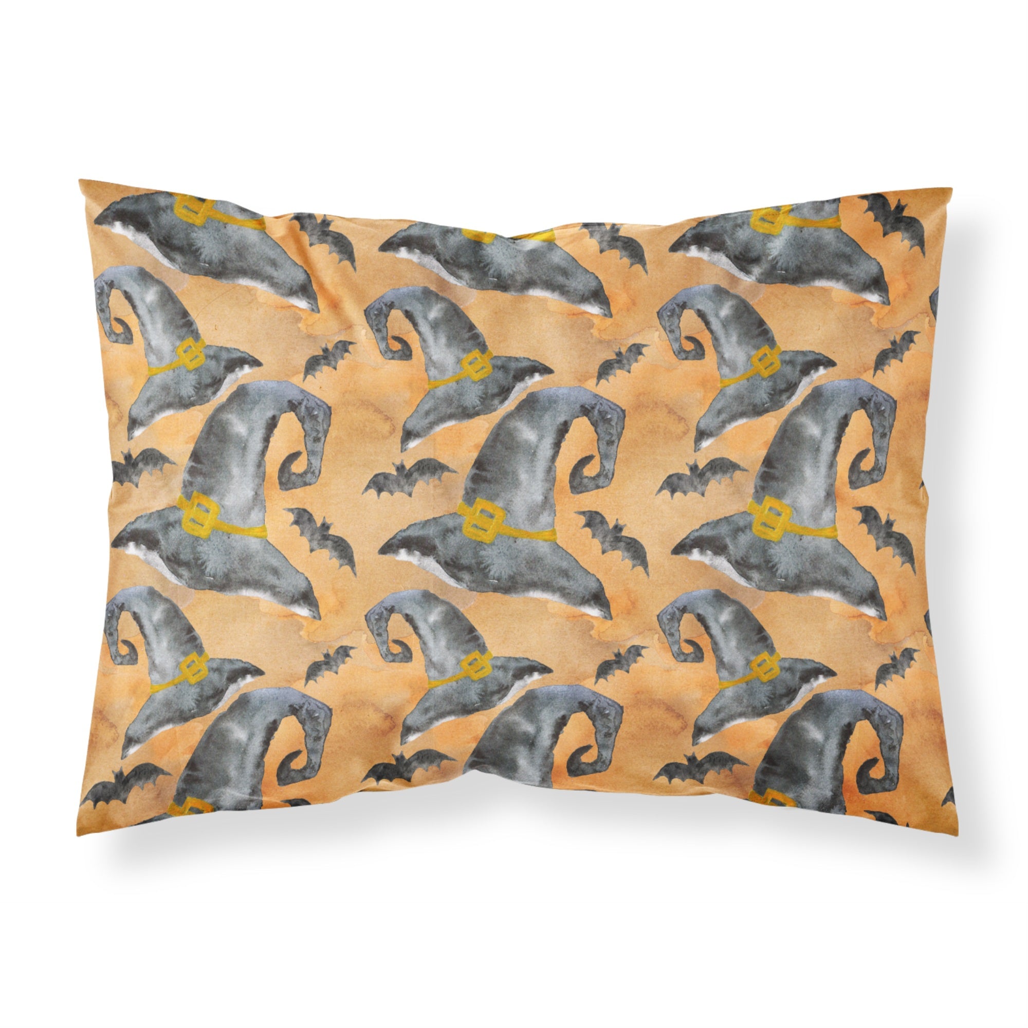 'Caroline'S Treasures Watecolor Halloween Witches Hat Pillowcase, Standard, Multicolor'