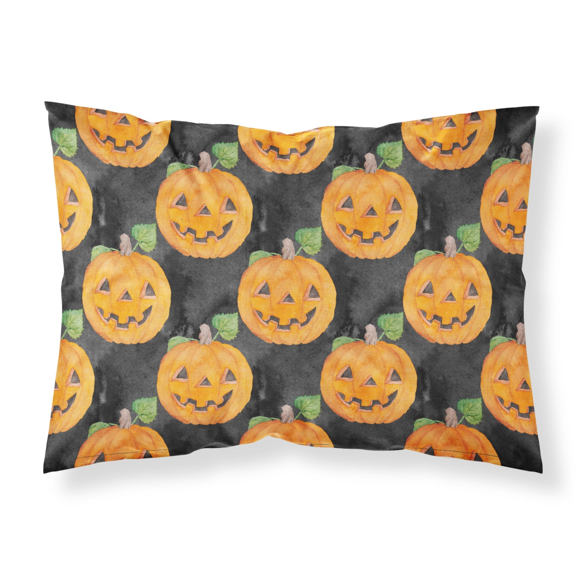 'Caroline'S Treasures ''Watercolor Halloween Jack-O-Lantern'' Printed, Polyester Envelope Closure Pillowcase, Standard, Mul