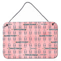 CarolineS Treasures Watercolor Organized Paper Clips Pink Metal Print, 8 Inch  Inch  H X 12 Inch  Inch  W, Multicolor