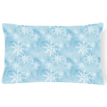 'Caroline'S Treasures Bb7552Pw1216 Watercolor Snowflake On Light Blue Outdoor Canvas Pillow, Multicolor'