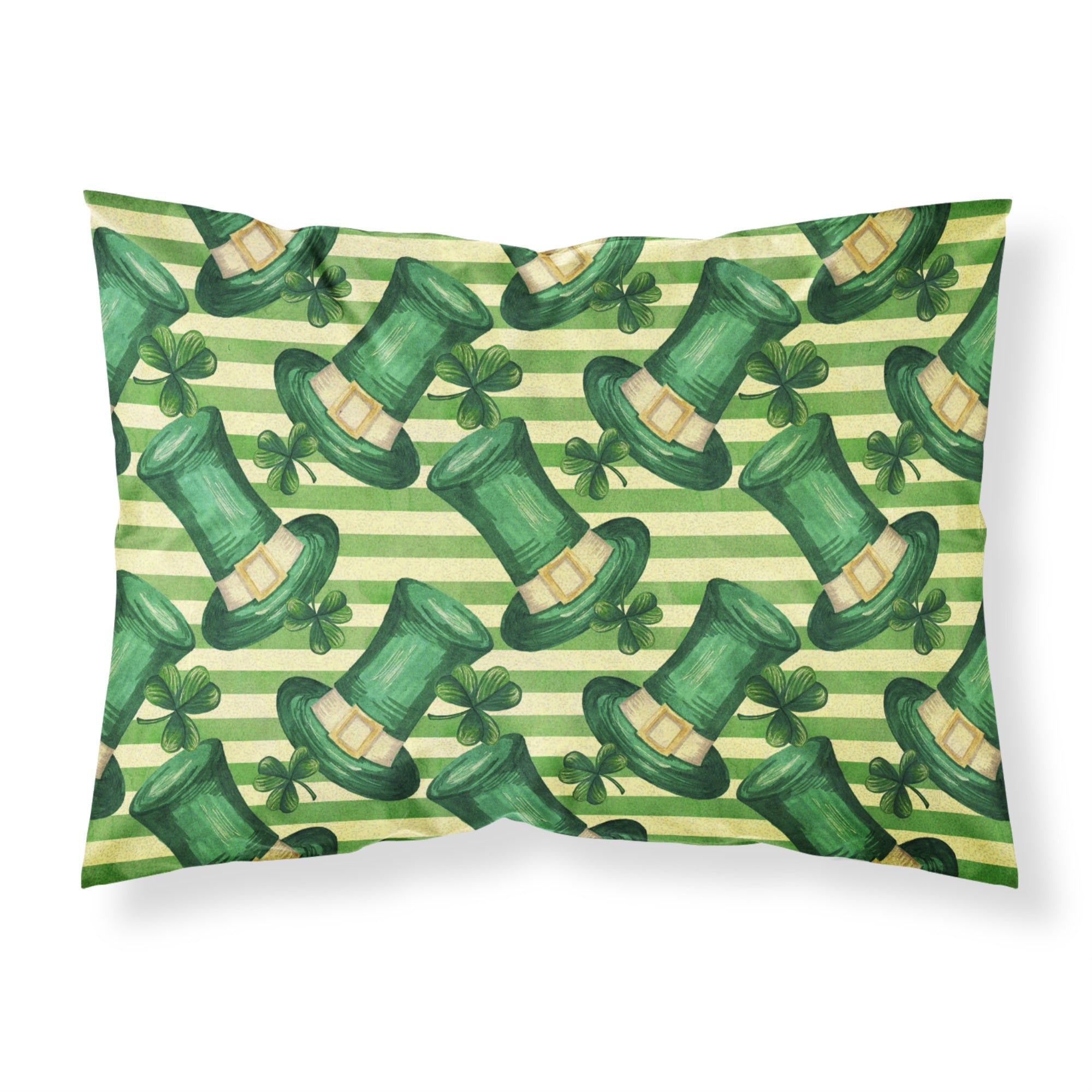 'Caroline'S Treasures Watercolor St Patrick'S Day Leprechan Hat Pillowcase, Standard, Multicolor'