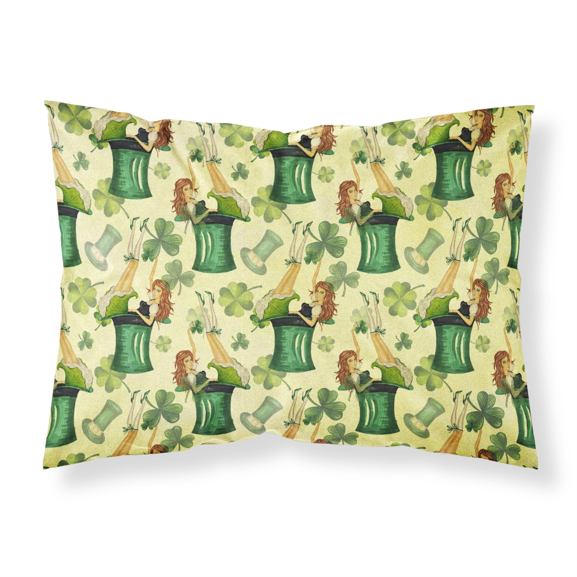 'Caroline'S Treasures Watercolor St Patrick'S Day Party Pillowcase, Standard, Multicolor'