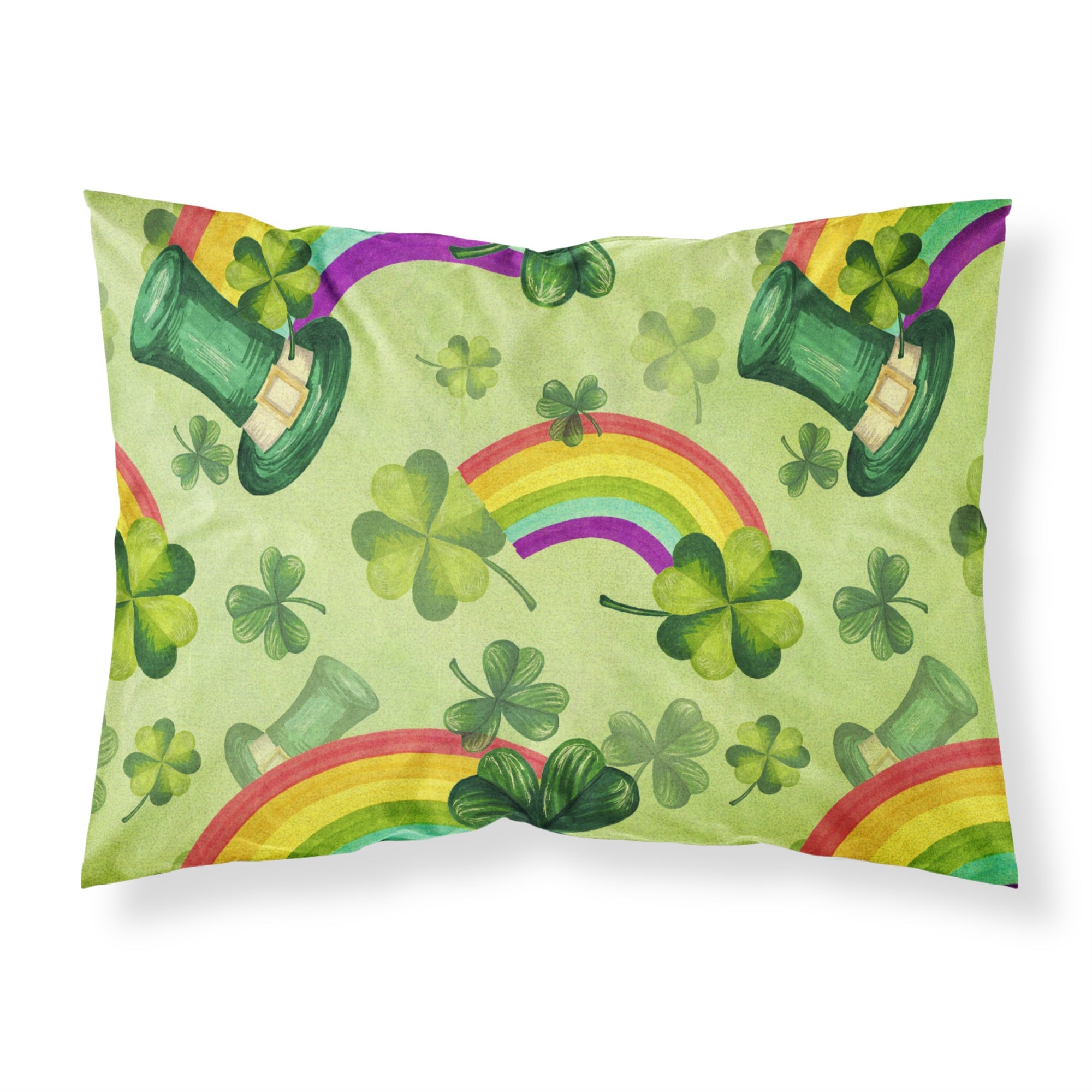 'Caroline'S Treasures Watercolor St Patrick'S Day Lucky Leprechan Pillowcase, Standard, Multicolor'