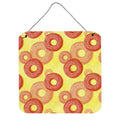 CarolineS Treasures Watercolor Just Donuts Metal Print, 6 Inch  Inch  H X 6 Inch  Inch  W, Multicolor