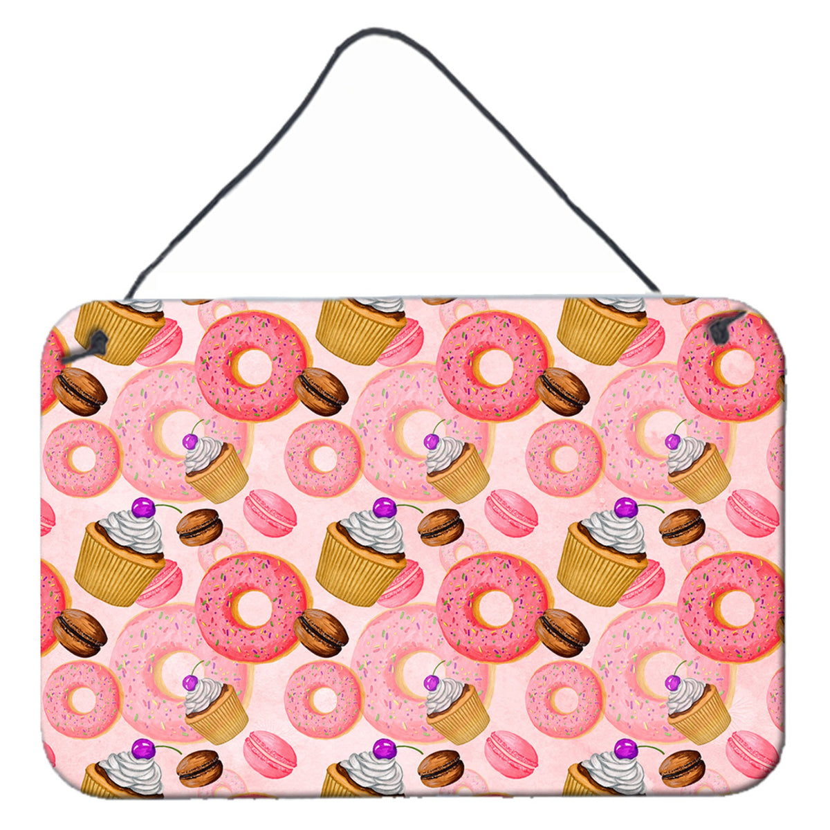 CarolineS Treasures Watercolor Sweet Pastries Metal Print, 8 Inch  Inch  H X 12 Inch  Inch  W, Multicolor
