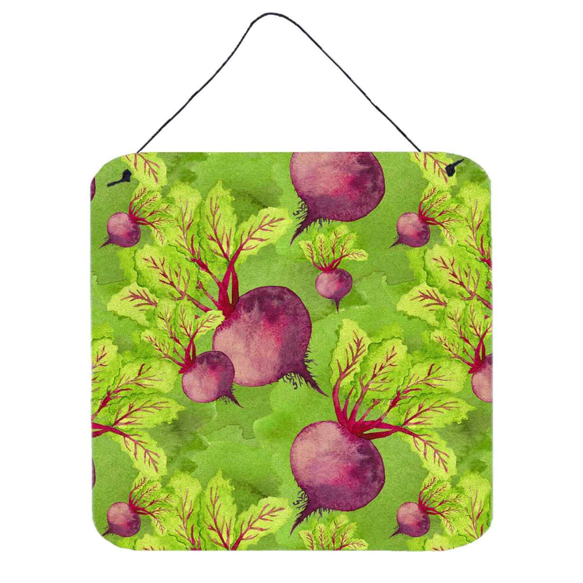 CarolineS Treasures Watercolor Radishes Metal Print, 6 Inch  Inch  H X 6 Inch  Inch  W, Multicolor