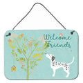 CarolineS Treasures Welcome Friends Dalmatian Metal Print, 8Hx12W, Multicolor