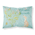 'Caroline'S Treasures Welcome Friends Brindle Greyhound Printed, Polyester, 250 Thread Count, Envelope Closure Pillowcase, Stan