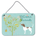 CarolineS Treasures Welcome Friends Pointer Metal Print, 8Hx12W, Multicolor
