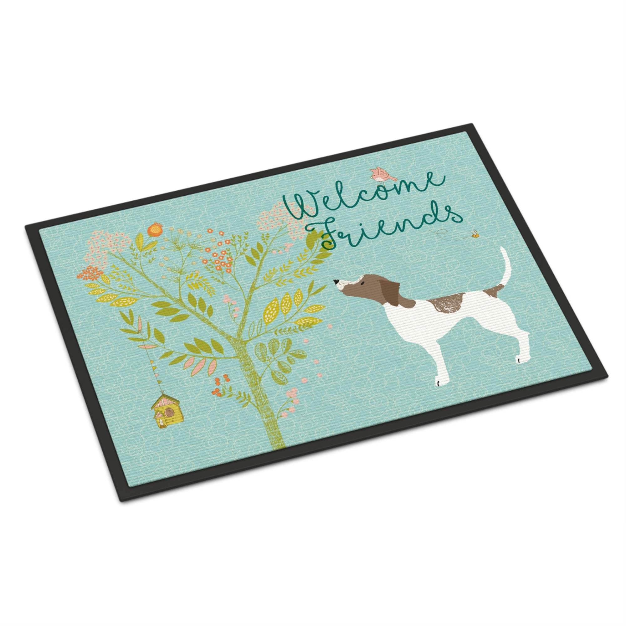 'Caroline'S Treasures Welcome Friends Pointer Doormat, 18Hx27W, Multicolor'