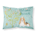 'Caroline'S Treasures Welcome Friends Basset Hound Pillowcase, Standard,'