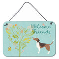CarolineS Treasures Welcome Friends Beagle Metal Print, 8Hx12W, Multicolor